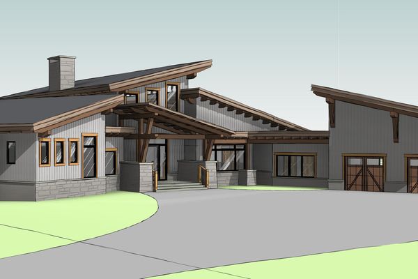 Peace-River-Ridge-Alberta-Canadian-Timberframes-3D-View-Front-Entry-Perspective